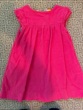 Mini boden - Girls Bright Pink Corduroy Dress